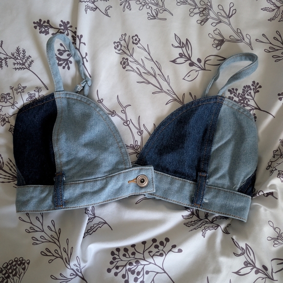 Denim Blue Crop Top - Picture 6 of 6